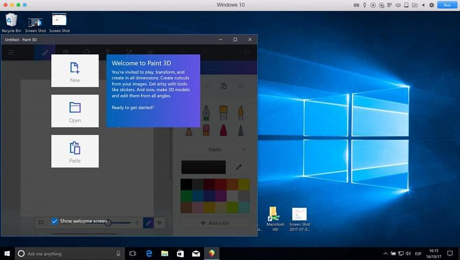 הקפד לפתוח Microsoft Paint זמין בכל מחשבי Windows