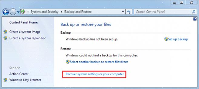 תכונת שחזור המערכת הן ב- Windows XP והן ב- 7 מאפשרת למשתמש להחזיר את המערכת למצב שנשמר בעבר