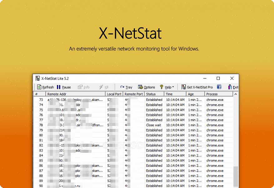 באמצעות Netstat או רשת סטטיסטיקה תוכלו לראות רשימה של חיבורי רשת וסטטיסטיקות ממשק רשת אחרות