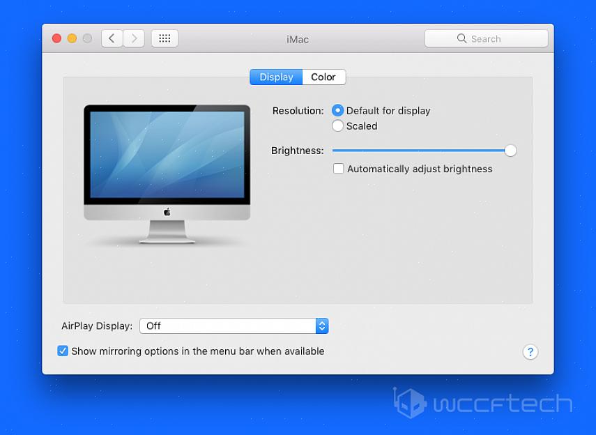 כך שתצטרך לשנות את מספר הצבעים ב- Mac Monitor