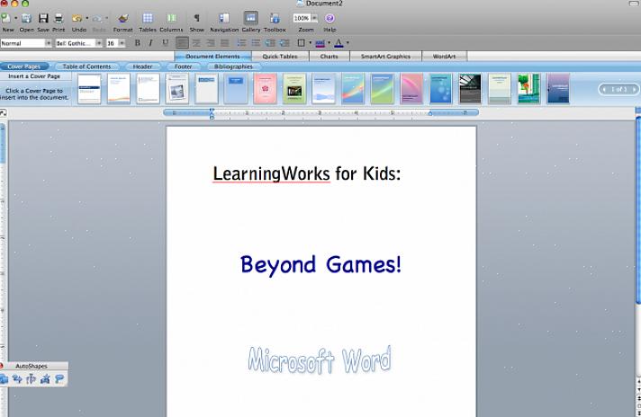 להלן מספר טיפים פשוטים כיצד ללמד או לכוון ילדים באמצעות Microsoft Word