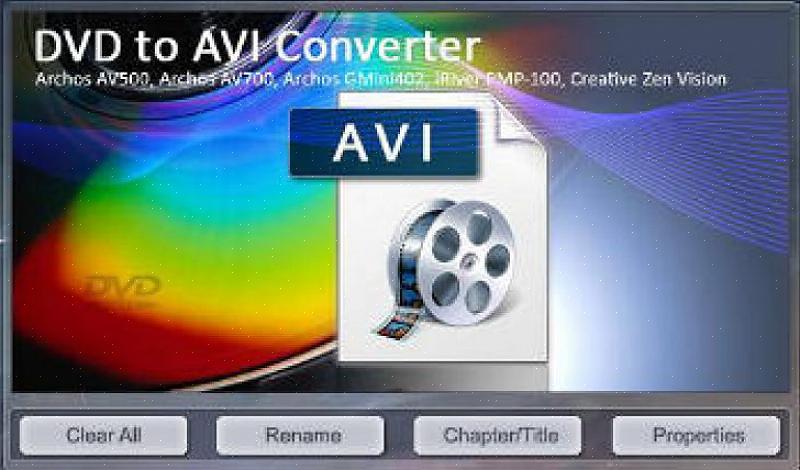 כדי להמיר קבצי DVD לקובץ AVI או MPG באמצעות DVDx בצע את השלבים הבאים