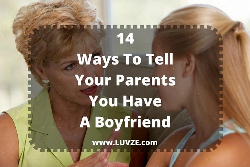 ההורים שלך בהחלט יזמו את השיחה וזו ההזדמנות הטובה ביותר להודיע להם מה עובר עליך