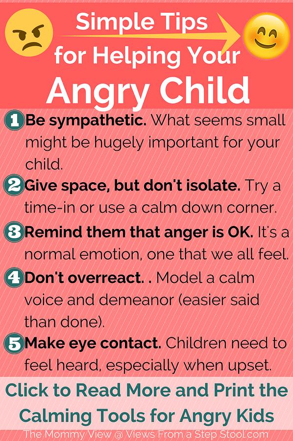 לעתים קרובות זה יכול להרגיע ילד כועס ויאפשר לך לפתור בעיות יחד