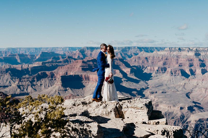 להלן השלבים כיצד להתחתן בפארק הלאומי גרנד קניון