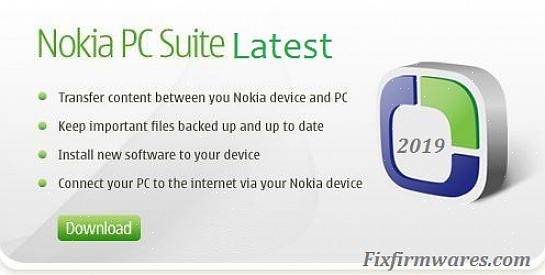 תוכל להוריד את Nokia PC Suite באתר האינטרנט של PC PC Suite