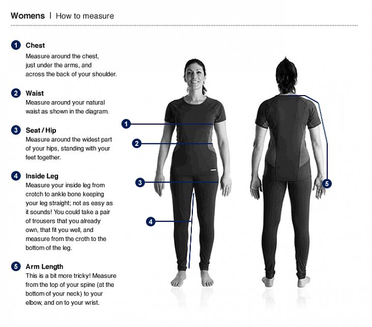 עקוב אחר ההוראות למטה כדי למדוד את חלקי הגוף הספציפיים לפי מידת השמלה שלך