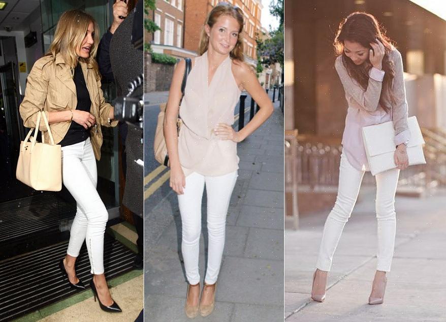 אתה יכול להיראות ממש טוב בזוג ג'ינס לבן אם אתה יודע איך לשלוף אותו נכון