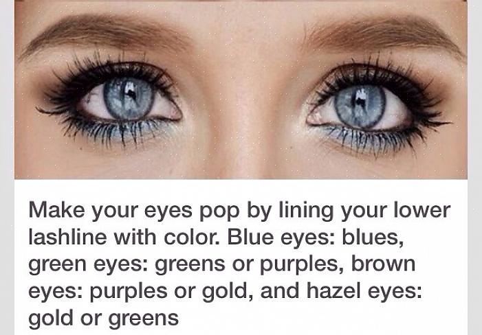 הפוך את העיניים הכחולות שלך לכחולות יותר באמצעות הגוון הנכון של צללית