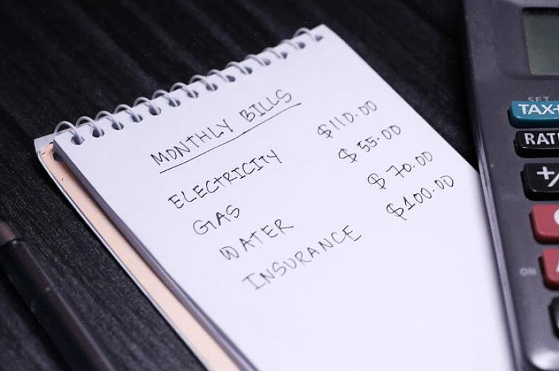 עריכת רשימה יכולה לעזור לך לזהות את כל ההוצאות שלך ותוכל לעזור לך לבצע תקצוב הרבה יותר בקלות