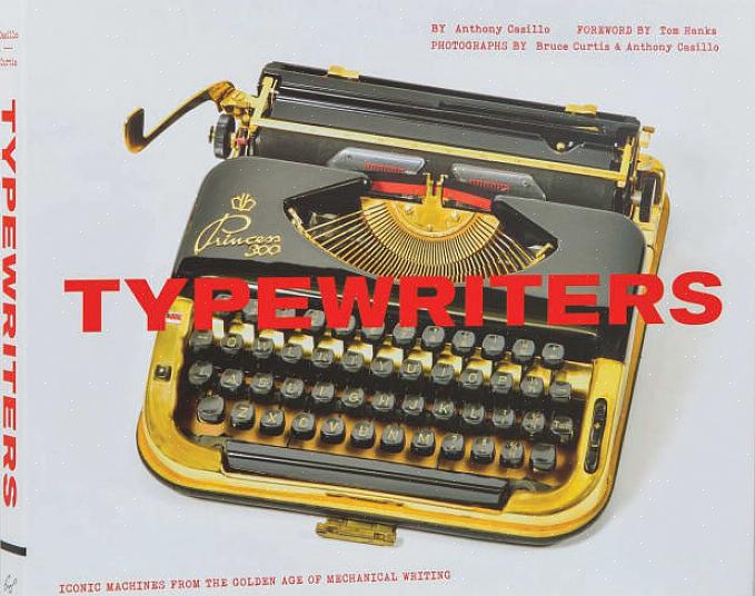 מכונת כתיבה זו היא מכונת הכתיבה היחידה הידועה בצבעה הייחודי