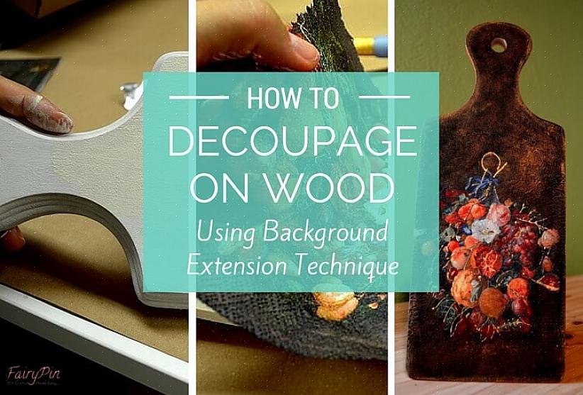 Decoupage היא מילה מהודרת המתייחסת בפשטות לאומנות חיתוך והדבקת גזרי נייר על גבי משטח
