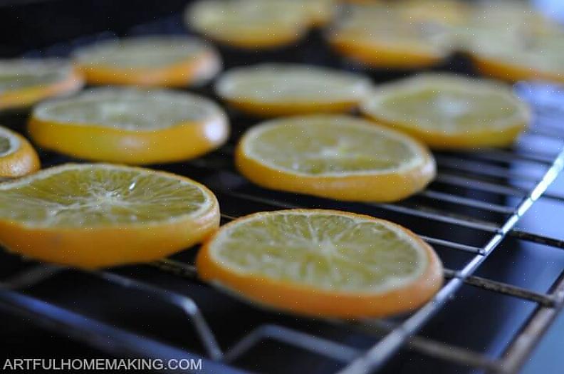 להכנת פרוסות תפוז מיובשות באמצעות מייבש