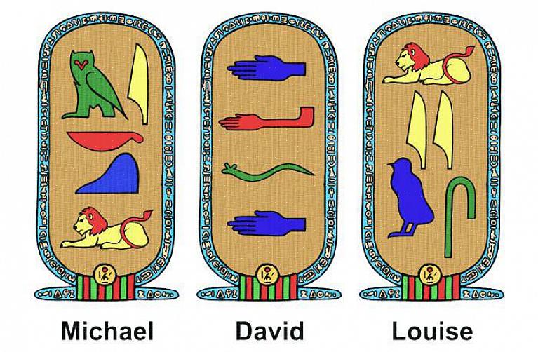 ציור הסמלים של השפה המצרית העתיקה יכול להיות מסובך לעשות לבד