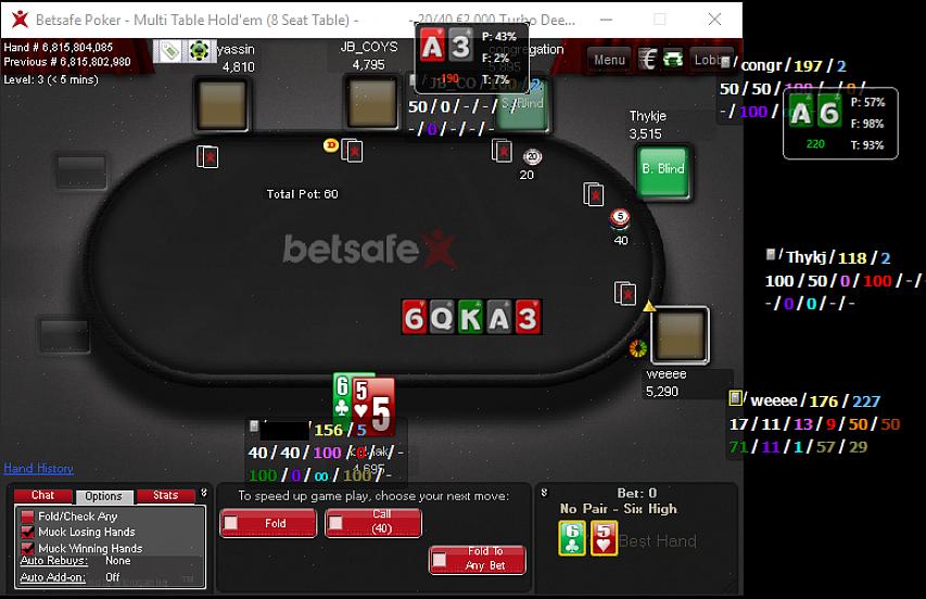 זה הרבה ידיים כדי לעקוב אחרי זה וכאן נכנס Tracker Poker