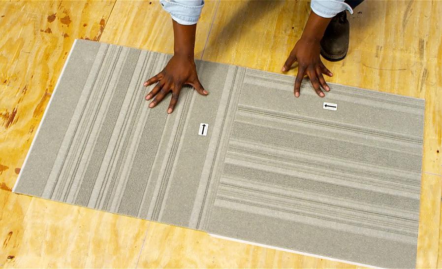 תוכלו להחליף אריח שטיח אחד בקלות במקום לשחזר חדר שלם