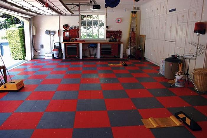 הלינוליאום ומחצלות הרצפה כולם קיימים בהתאם למה שאתה רוצה מהמוסך שלך