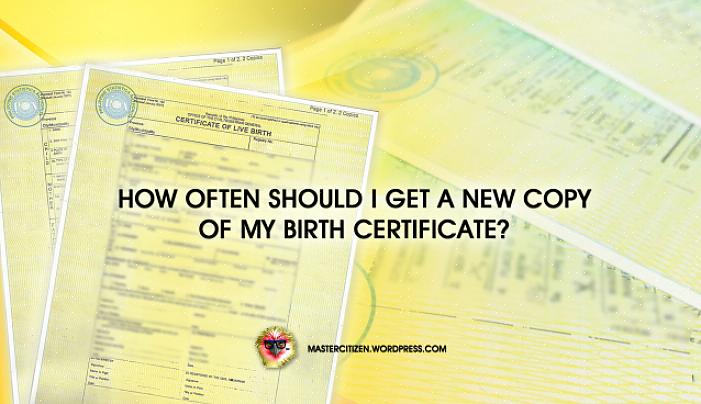משרד הבריאות במקום בו נולדת עשוי להזדקק למספר תעודות זהות תקפות כדי לוודא שאתה האדם הנכון שמקבל את עותק