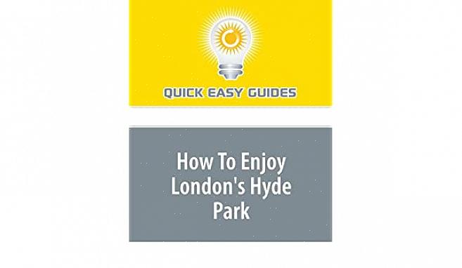 הייד פארק הוא אחד הפארקים הגדולים בלונדון