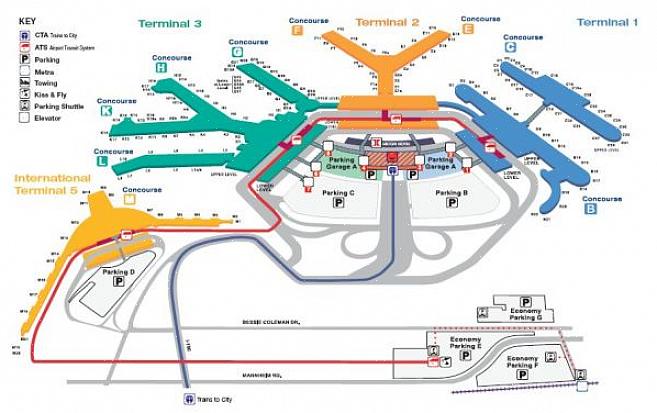 בשדה התעופה JFK שמונה טרמינלים עיקריים