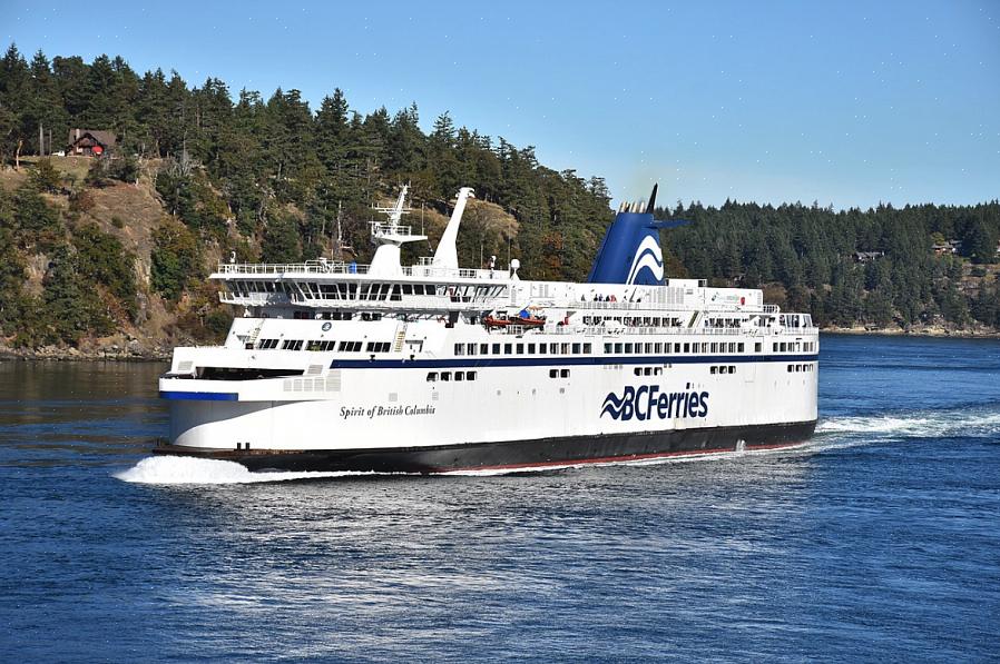חלק מהאוניות הגדולות של BC Ferries מציעות את המזנון הפסיפי