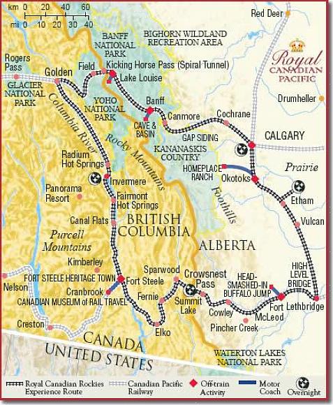 מערכת הרכבות הקנדית היא רשת נרחבת מאוד המשרתת את האנשים החיים באזור הדרומי של המדינה