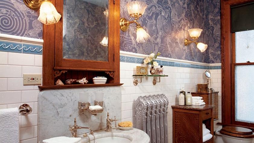 הארון שאתה מתכוון להשתמש בו בחדר האמבטיה שלך בסגנון ויקטוריאני לא צריך להיות עשוי מעץ כהה אמיתי