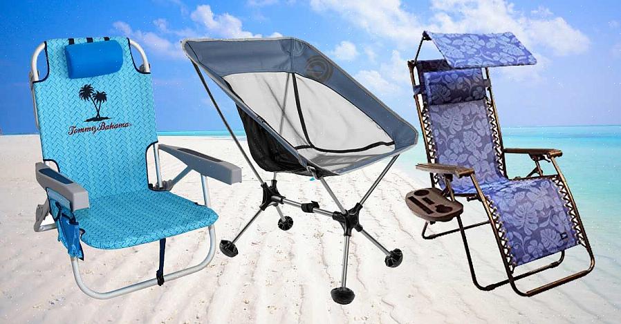 אתה יכול להביא כיסא חוף מתקפל בעצמך כדי שלא תצטרך לשבת על החול החם