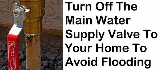 ניתן למצוא את שסתום הכיבוי של אספקת המים על קיר המרתף הקדמי של ביתך