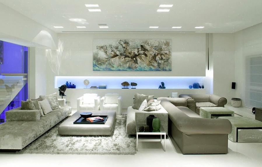 גופי התאורה ואולי הצבע ו / או הטפט והשטיחים לעיצוב הסלון העכשווי שלכם