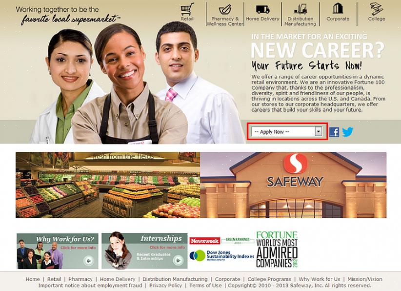 כך תוכל למצוא אפשרויות תעסוקה של Safeway ולהתחיל בעבודות מכולת