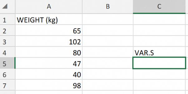שגיאה נפוצה נוספת שאפשר לקבל בעת שימוש בפונקציה VAR היא # DIV / 0
