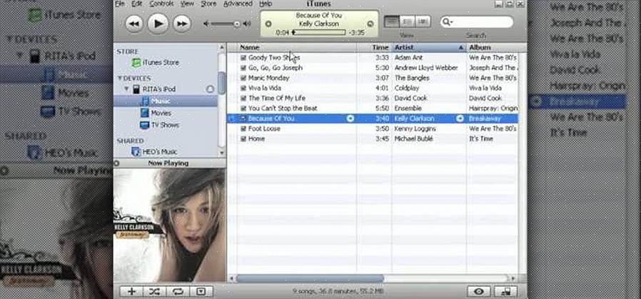 הורדת תוכנת iTunes למחשב והורדת מוסיקה מהחנות או מהספרייה ואז סינכרון ה- iPod עם המחשב כדי להעביר את המוסיקה